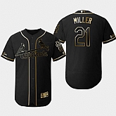 Cardinals 21 Andrew Miller Black Gold Flexbase Jersey Dzhi,baseball caps,new era cap wholesale,wholesale hats